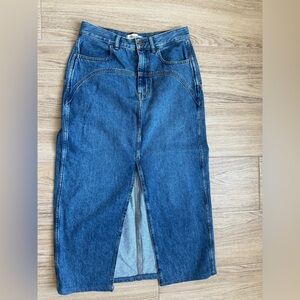 Madewell Blue Denim Skirt